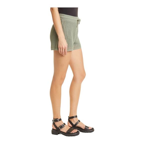 Rag and Bone NWT Stylish Riley Crochet-Knit Elastic Waist Shorts Large - Picture 12 of 14